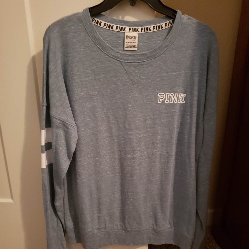 NWOT VS PINK crew long sleeve lightweight sweatshirt